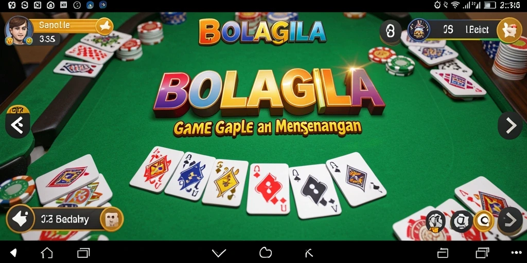 Tampilan menarik saat bermain Gaple di BOLAGILA.