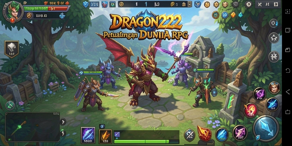 Screenshot dari gameplay menampilkan pertarungan mendebarkan di dunia RPG.