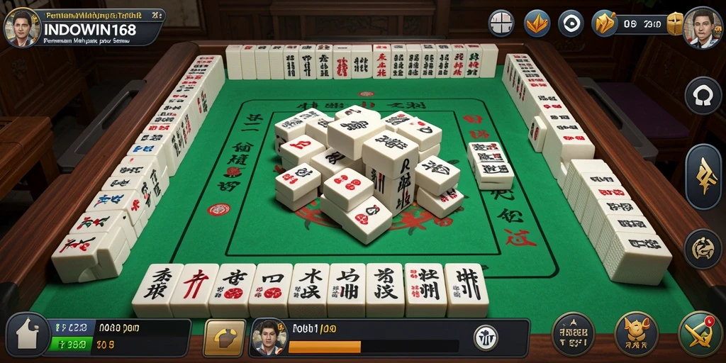 Tampilan gameplay menarik dari INDOWIN168 yang menampilkan Mahjong.
