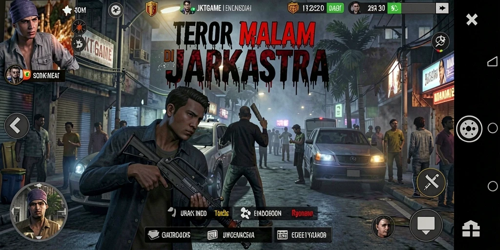 Screenshot JKTGAME menampilkan kengerian dan gameplay yang mendebarkan.