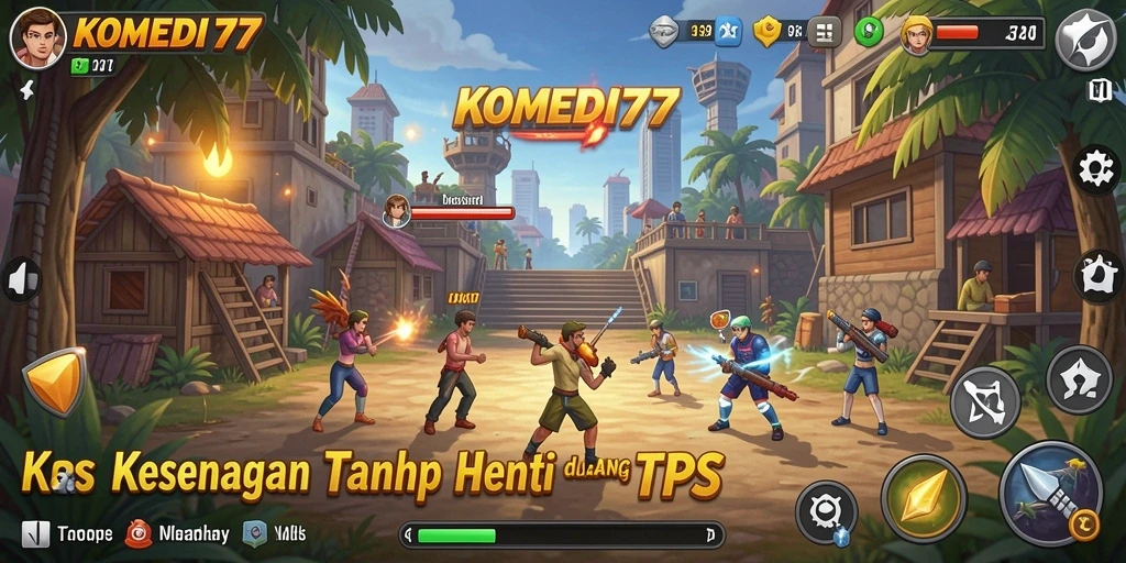 Gameplay seru dengan karakter unik di KOMEDI77.
