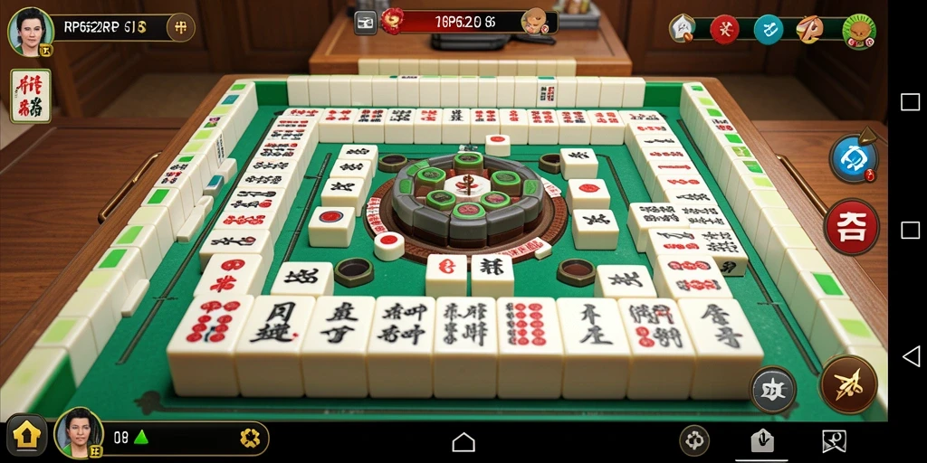 Tampilan gameplay Mahjong yang menarik dan menantang.