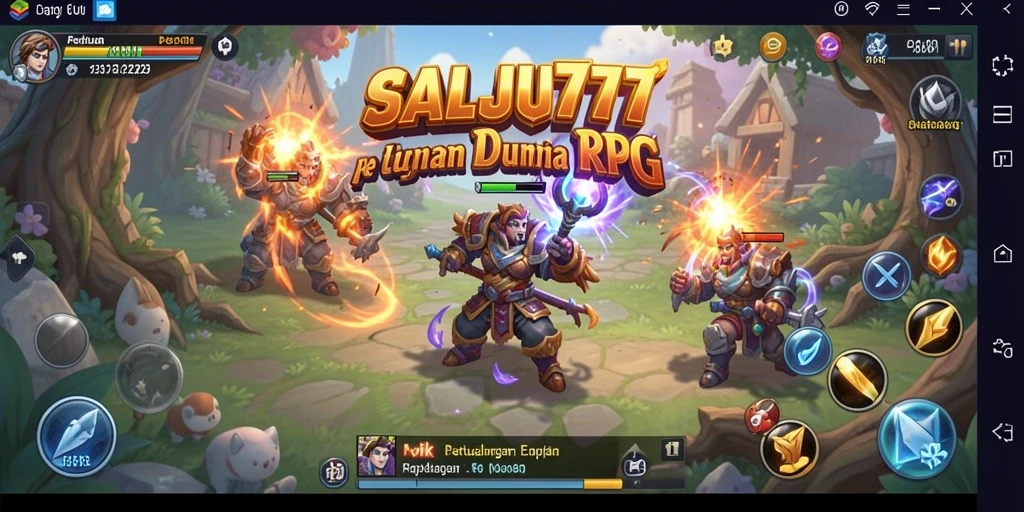 Tampilan menarik dari gameplay SALJU777 yang penuh petualangan RPG.