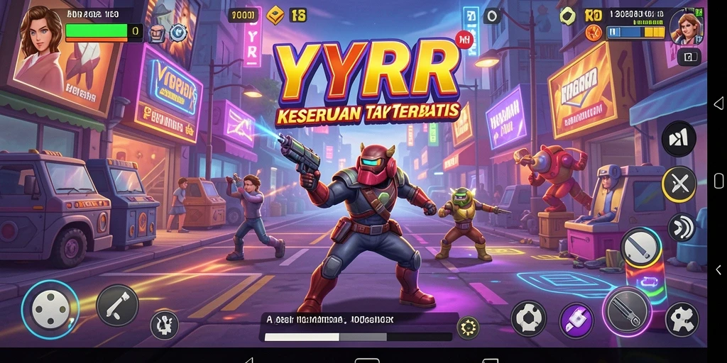Tampilan menarik dari gameplay yang mendebarkan di YYRR.