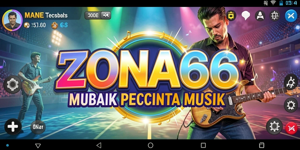 Tampilan interaktif gameplay ZONA66 yang seru dan menyenangkan.